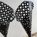 Perforated metal tealight candle holder