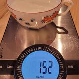 3 cups and saucers in fine porcelain