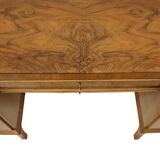 Vintage walnut desk made in the 1950s