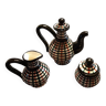 Service à thé vintage, céramique Vallauris atelier FASE