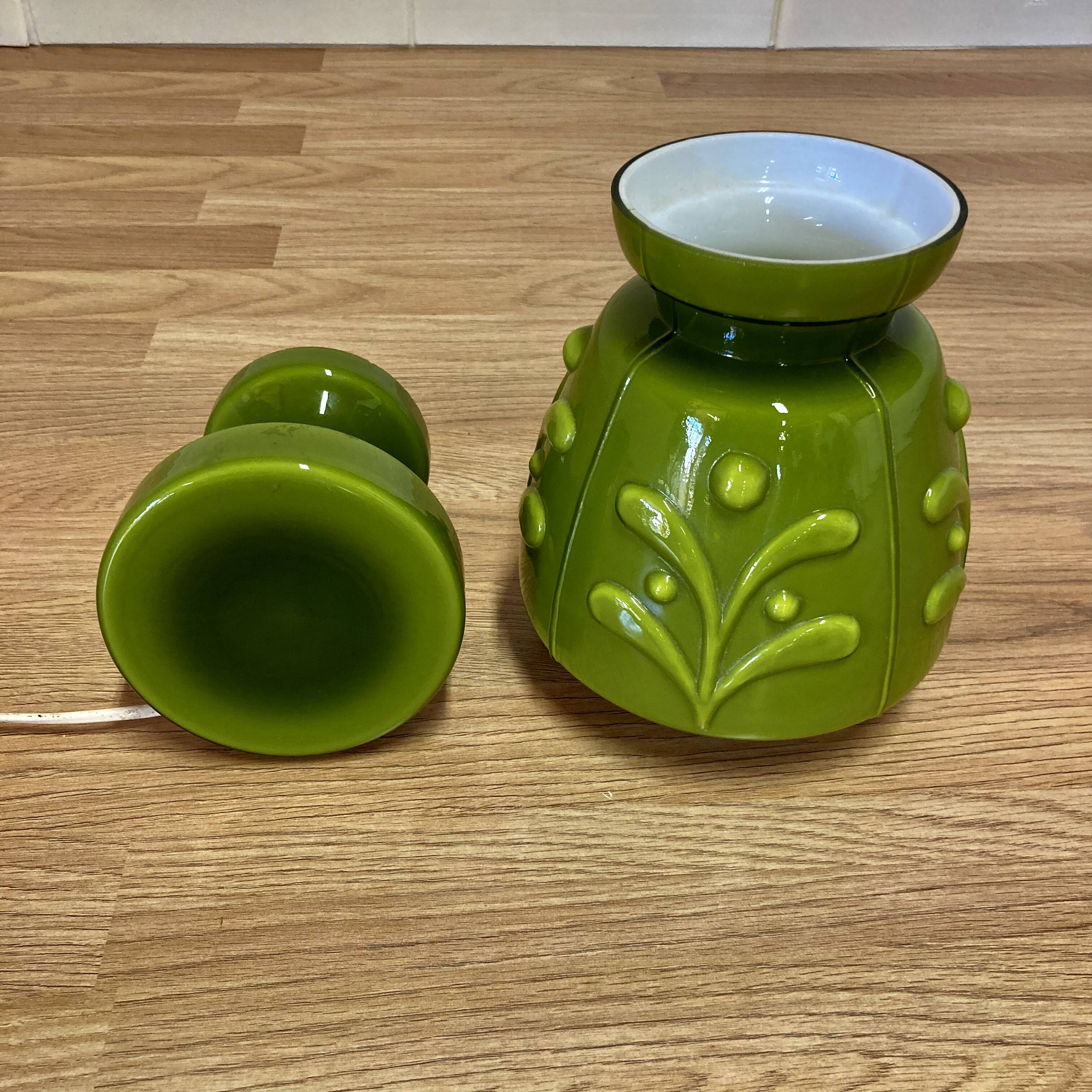 Large glass lamp Scandinavian design 1950.