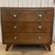 Walnut chest of drawers