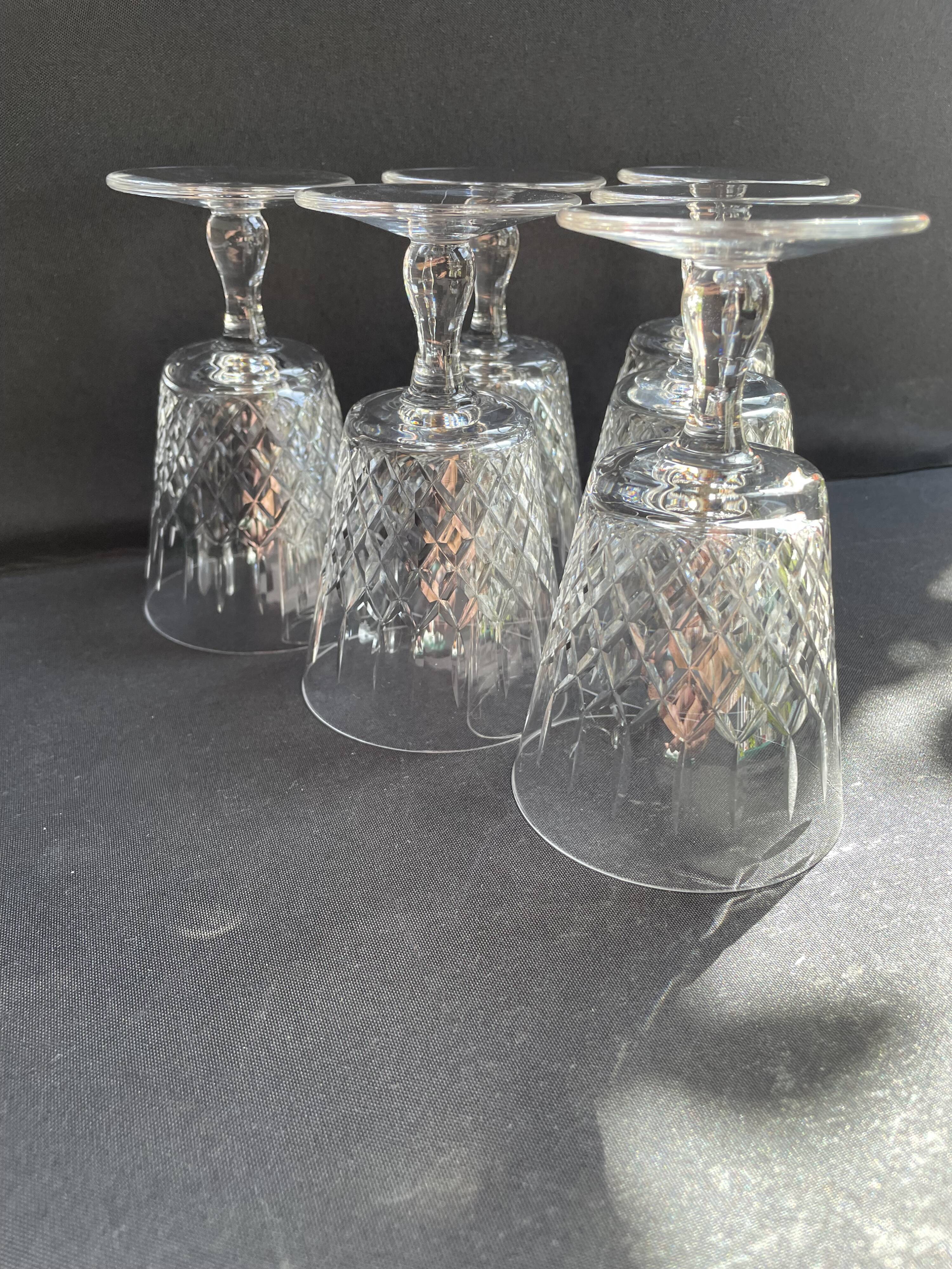 6 wine glasses – Cristallerie de Lorraine in Lemberg (1925-1997)