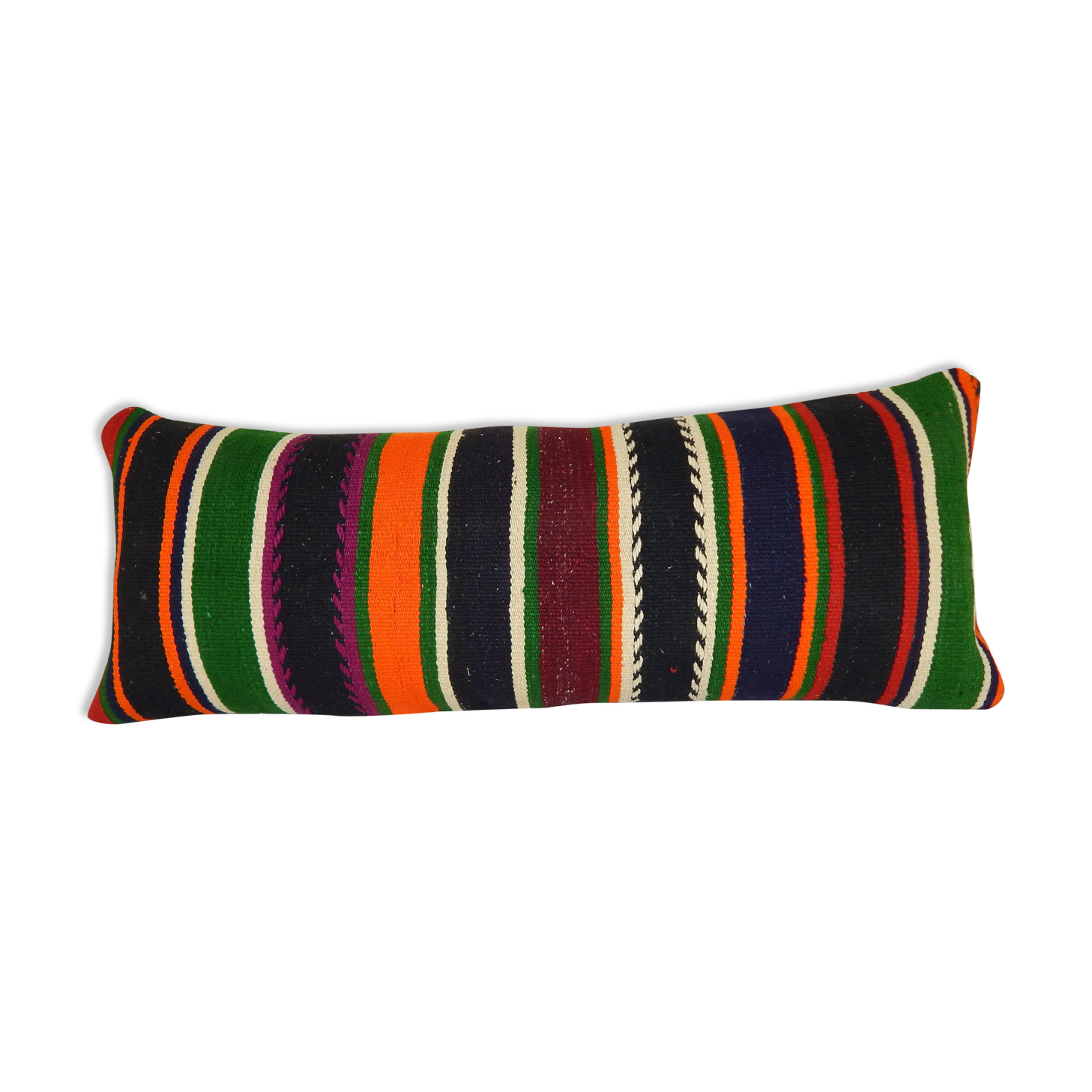 Vintage Queen Boho woven bedding cushion cover with stripes