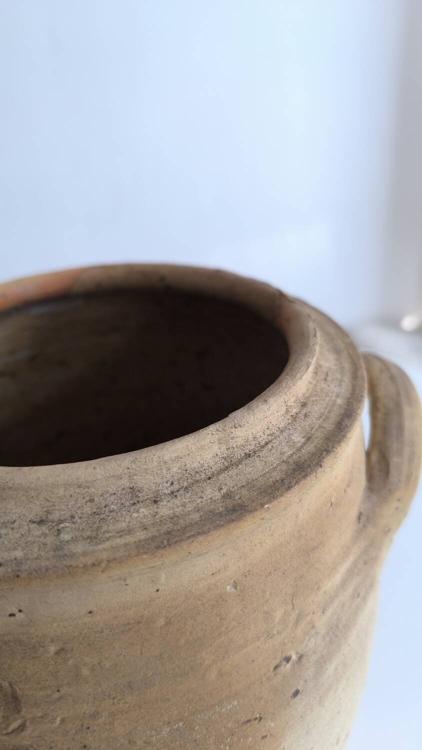 Pottery, old stoneware salt cellar