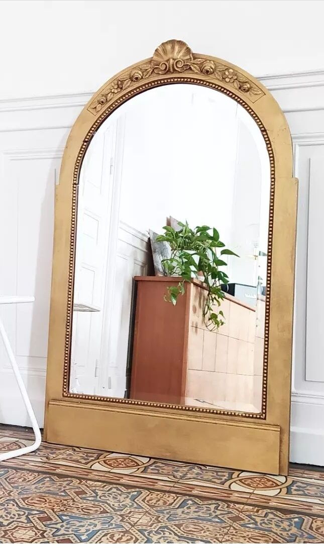 Gilded wood mirror