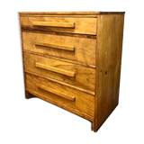 Vintage solid wood chest of drawers