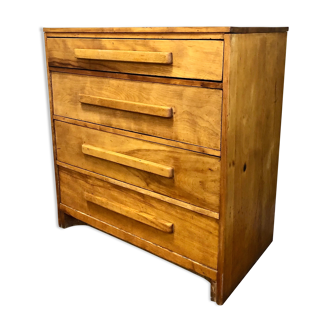 Vintage solid wood chest of drawers