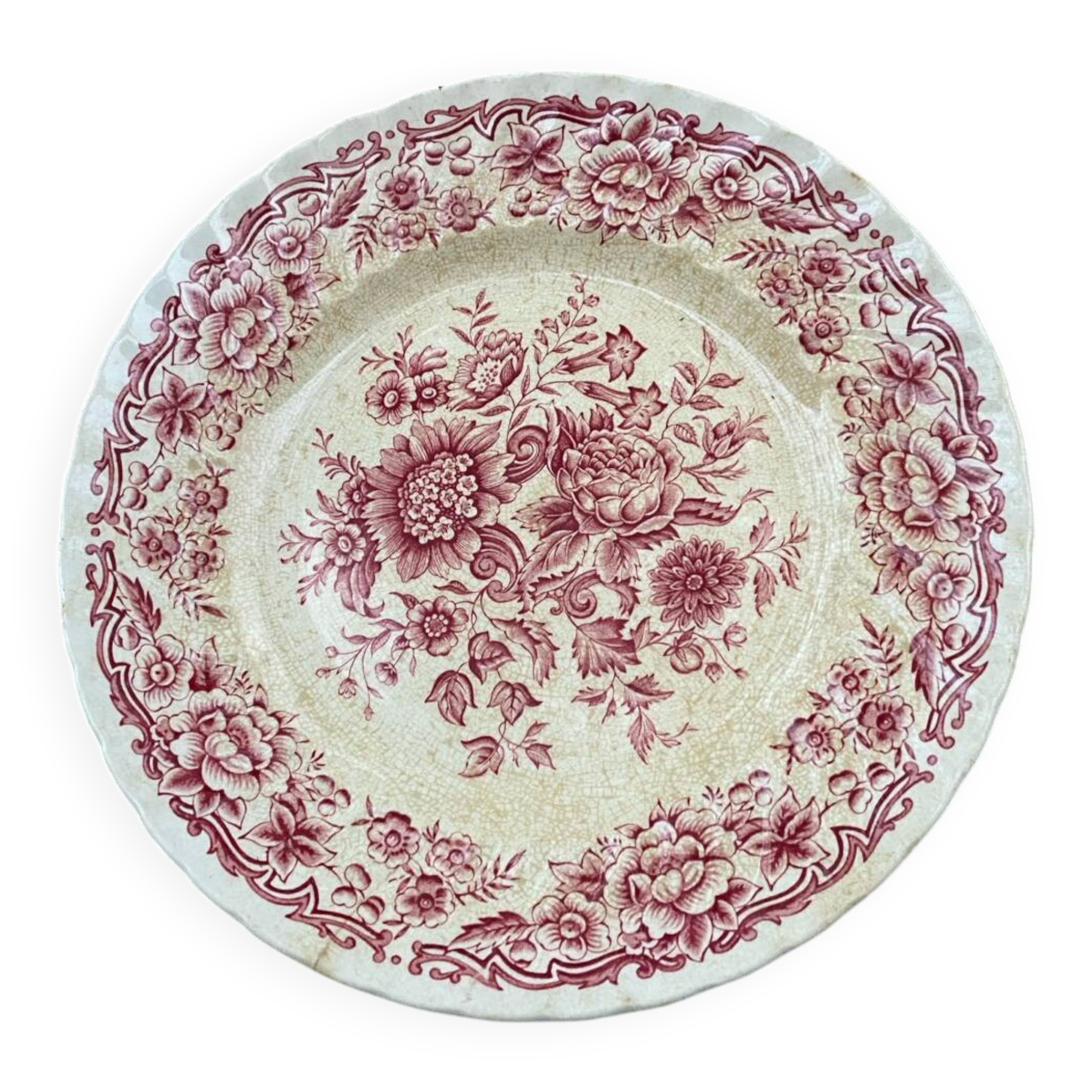 Antique Staffordshire plate, England