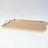 Kaymet Rose gold colored aluminum tray, UK 1970s