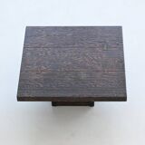 Brutalist square shaped coffee table Mid-Century France 1970