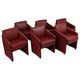 Leather Dining Chairs, Set of 6, Armchairs