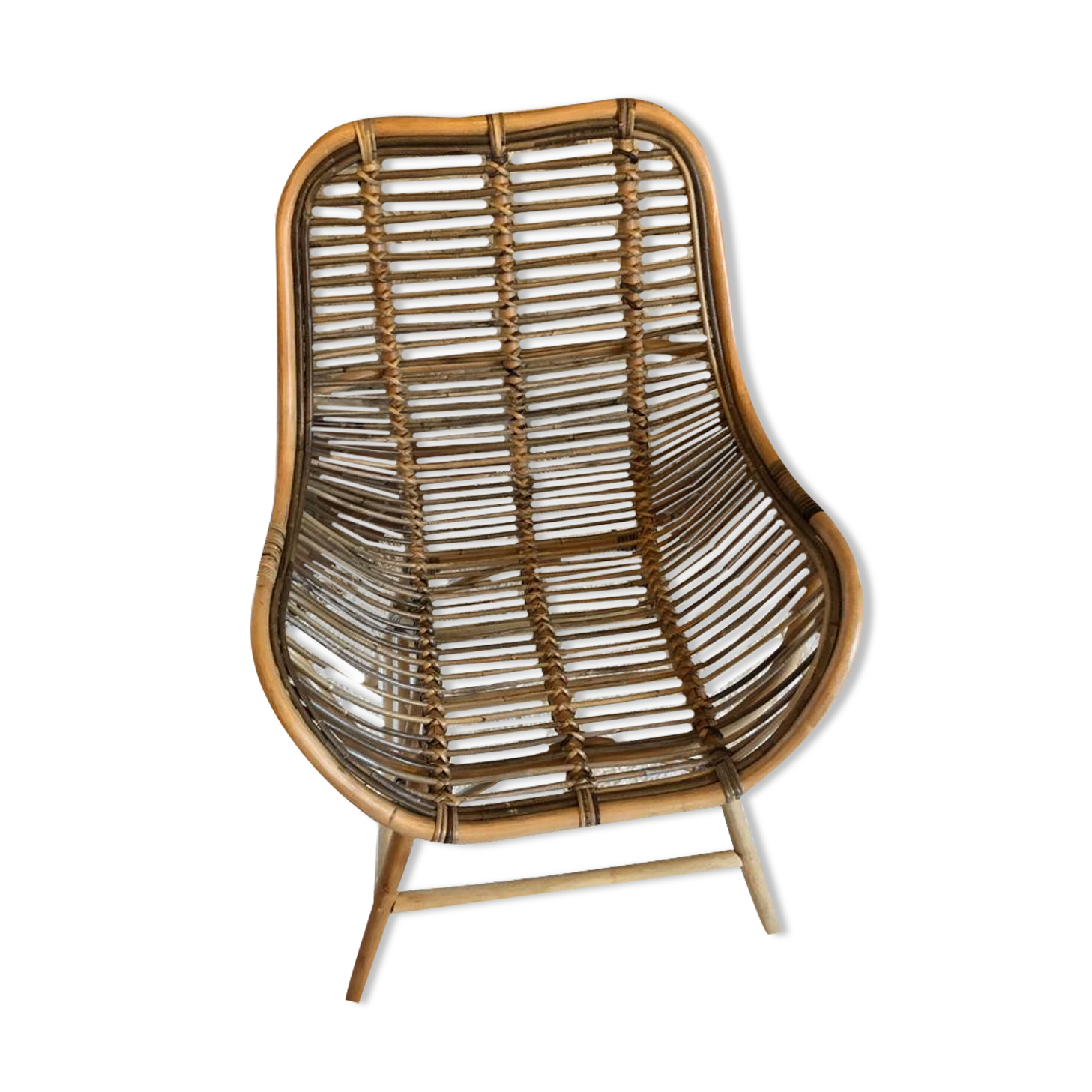 Rattan armchair