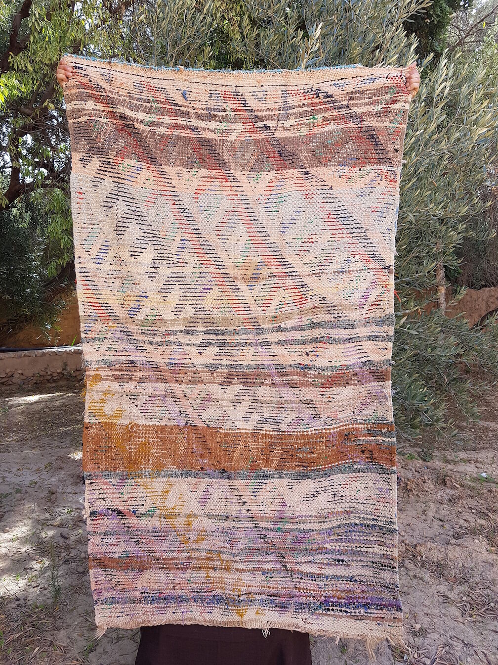 Boucherouite vintage carpet