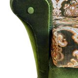 Fauteuil vintage vert mousse / fauteuil une place