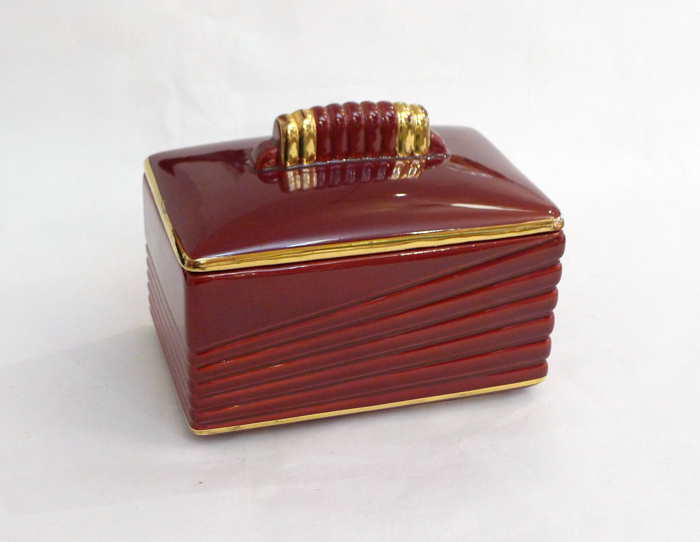 B. Letalle Art Deco Biscuit Box