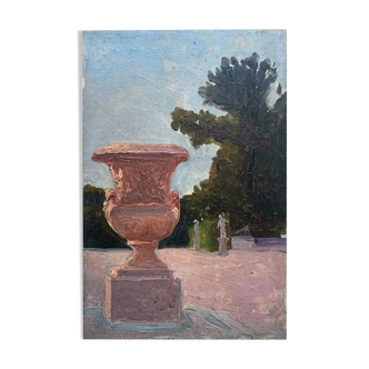 HSP painting "The Terrace of the Park" Medici Vase