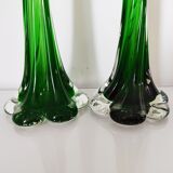 Pair of Murano glass soliflores