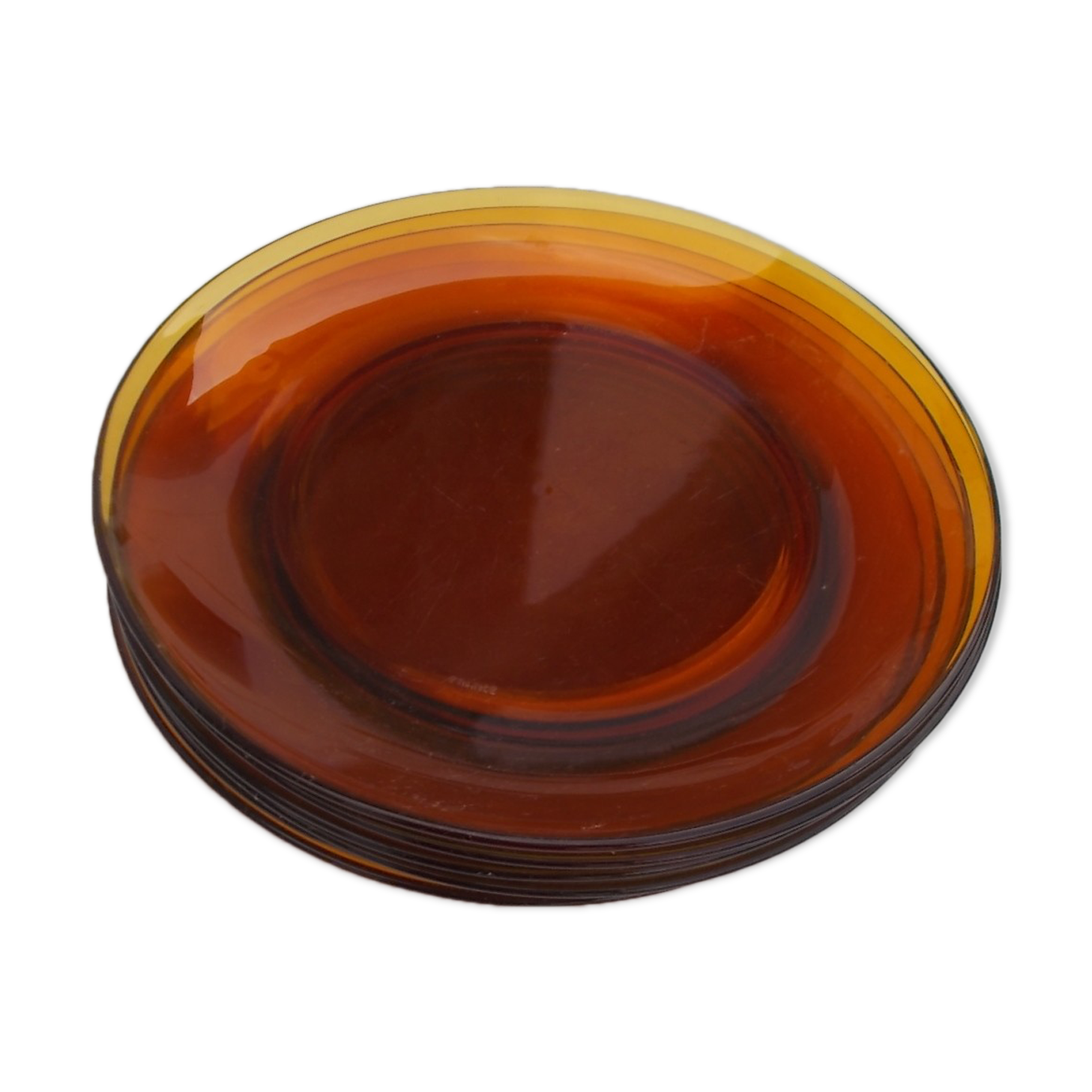 6 flat plates Duralex