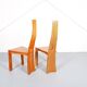 Set of two Cherry Pearl Dot Plank Back Chairs by Robert Williams, Islington