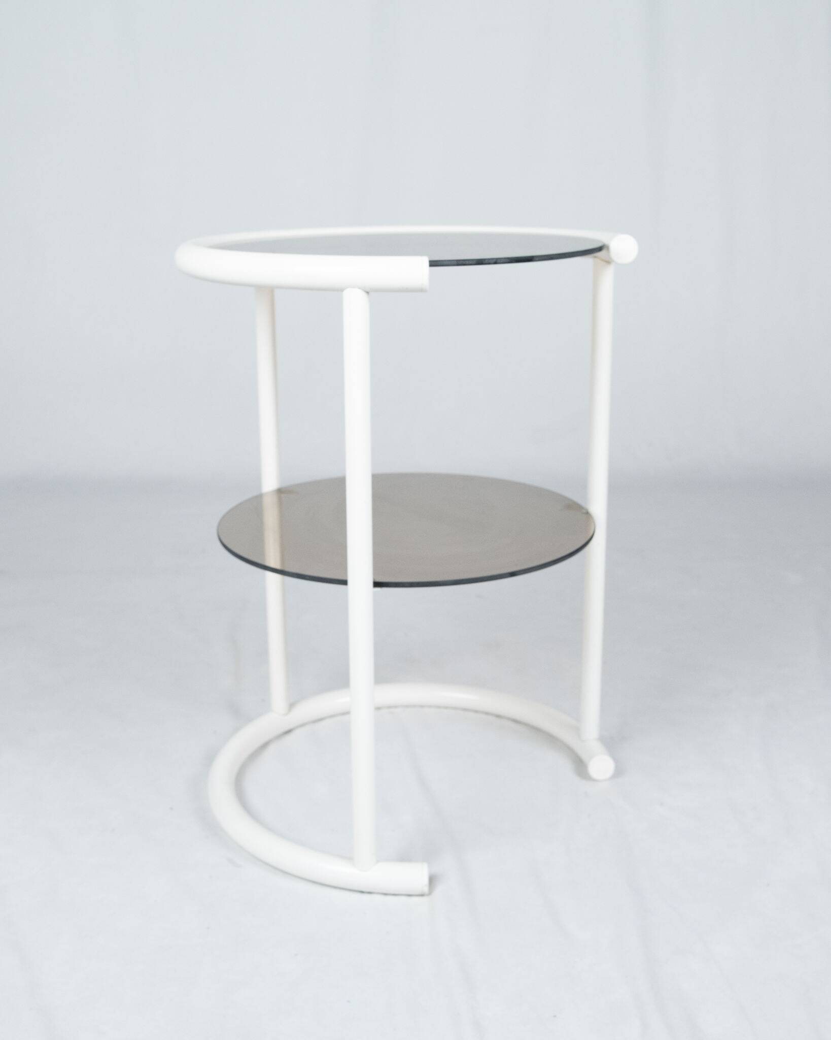 Lacquered side table with two shelves, France, 1970s