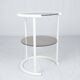 Lacquered side table with two shelves, France, 1970s