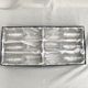 Six champagne flutes in Lorraine crystal stamped