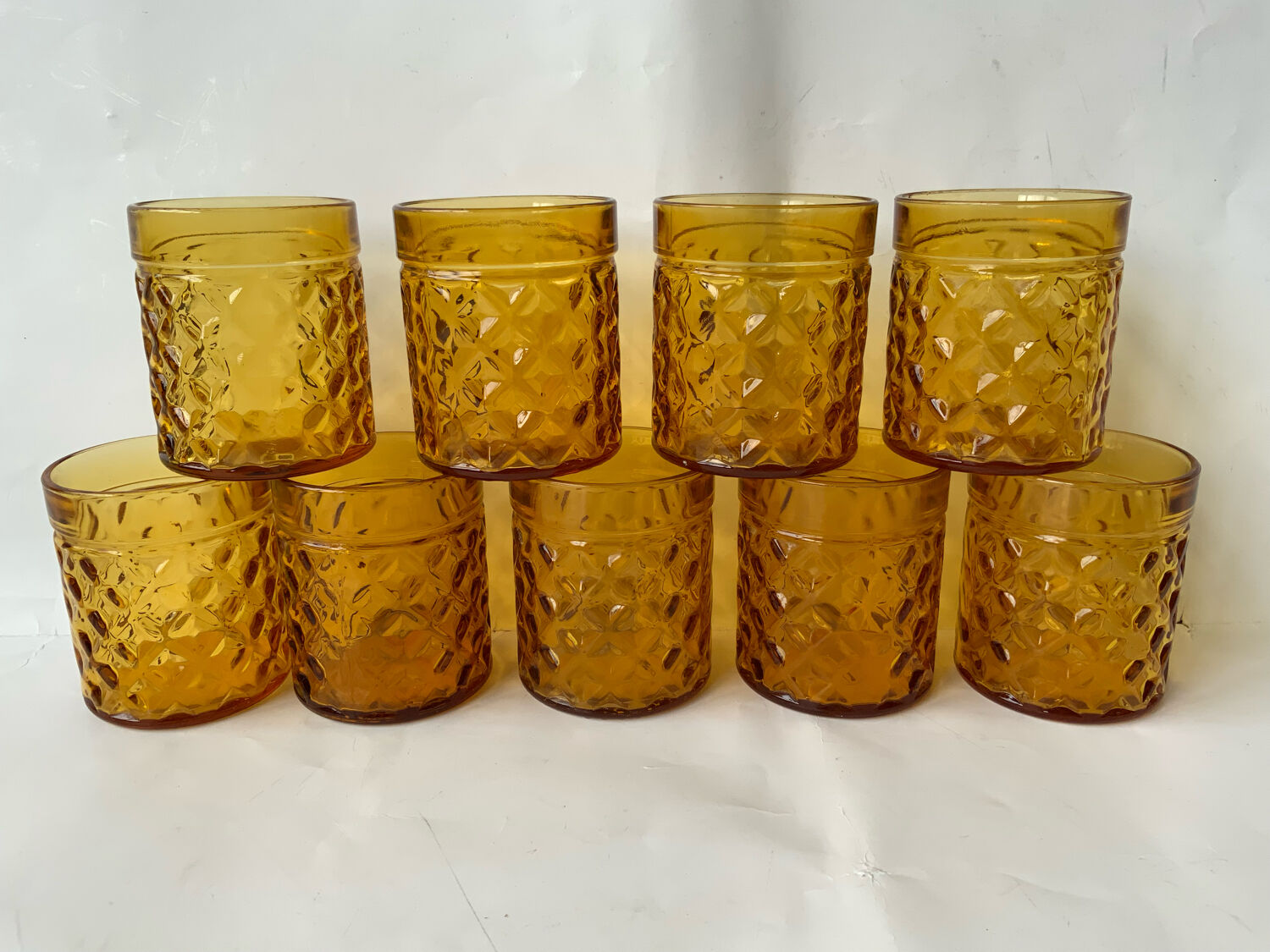 Vintage amber glasses