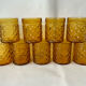 Verres ambres vintage