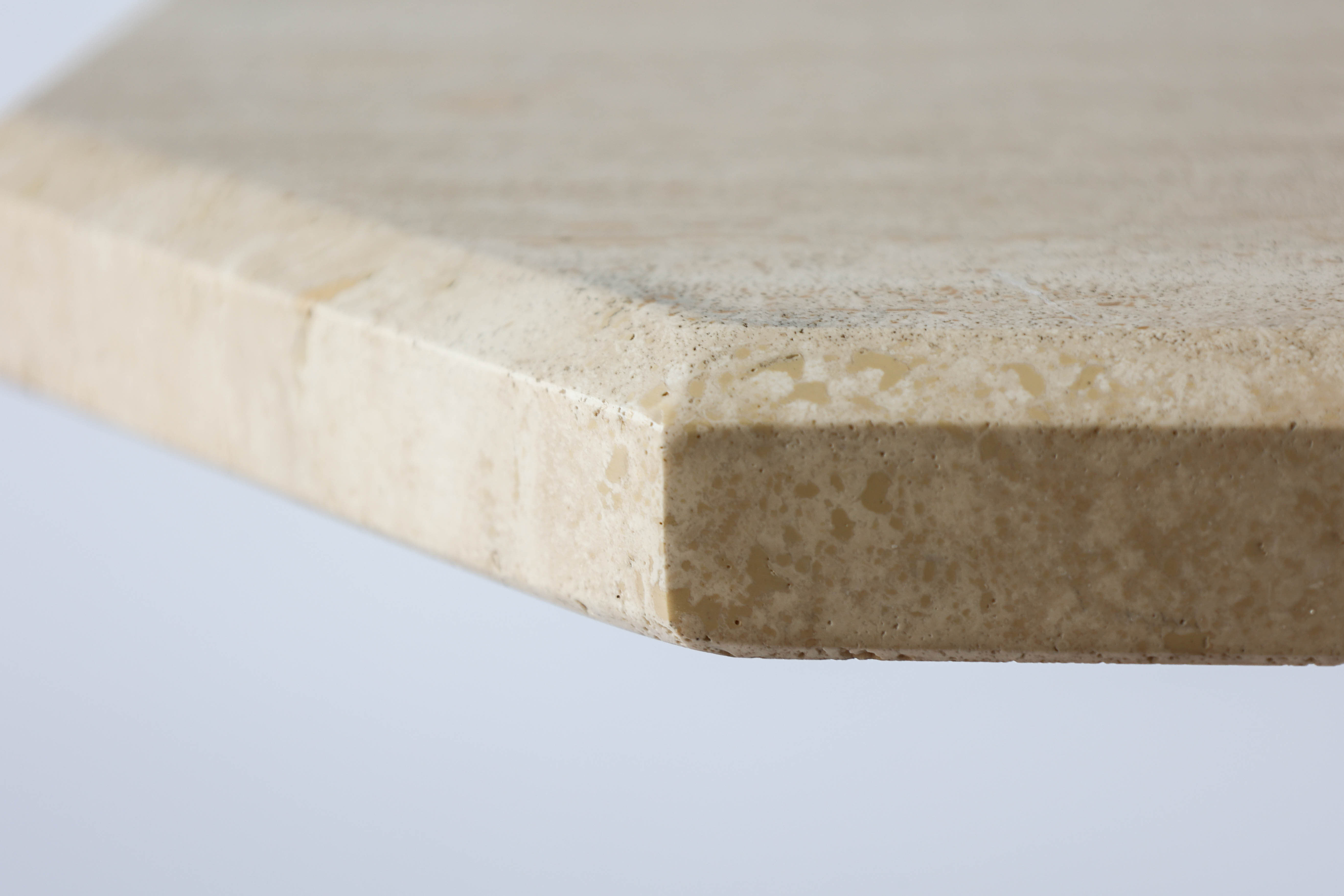 Mid century travertine side table / coffee table