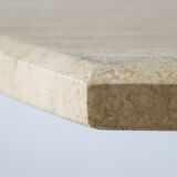 Mid century travertine side table / coffee table