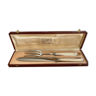 Silver and stainless cutlery service Collet & Valois