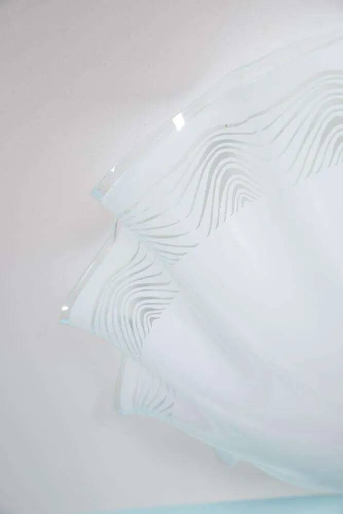 Vintage 1970s glass space ceiling lamp.