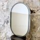 Grand miroir ovale par Veca, Italie, 1970s