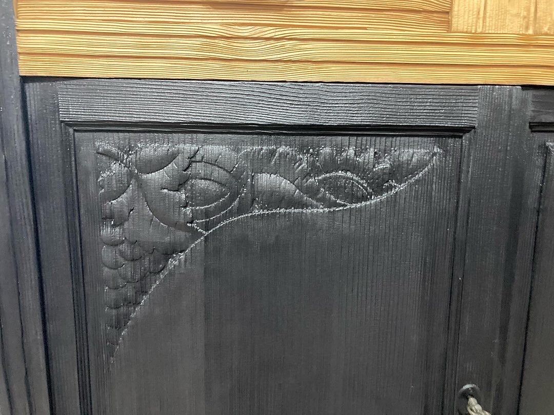 Black art deco sideboard