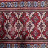 Antique Uzbek Bukhara handmade rug 94cm x 125cm (1920s)