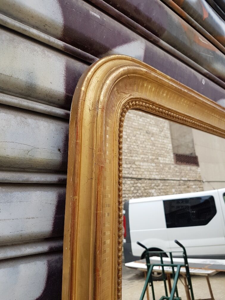 Large Louis-Philippe mirror 180 cm c 111 cm