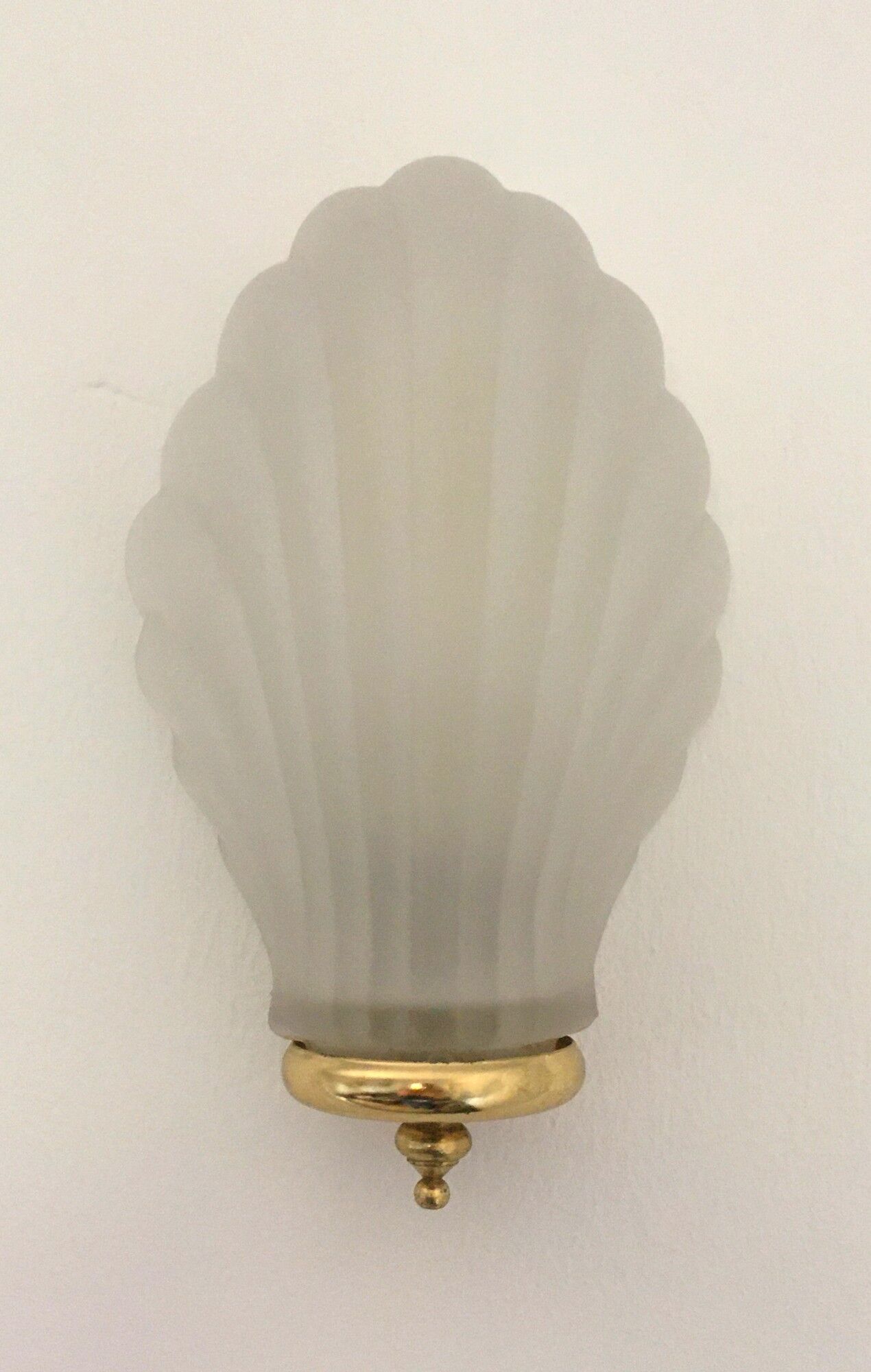 Vintage shell wall lamp 70s