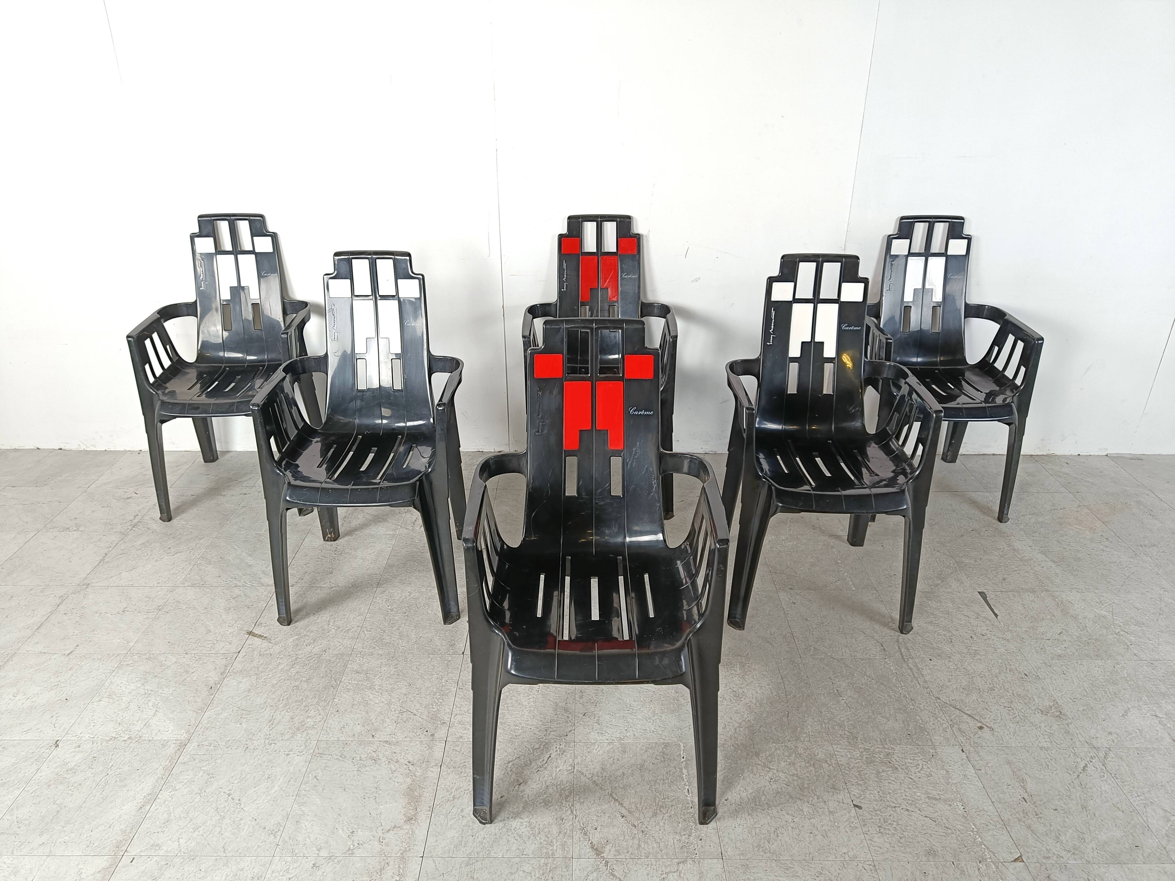 Boston Chairs by Pierre Paulin for Henry Massonnet, 1988, Set of 6