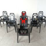 Boston Chairs by Pierre Paulin for Henry Massonnet, 1988, Set of 6