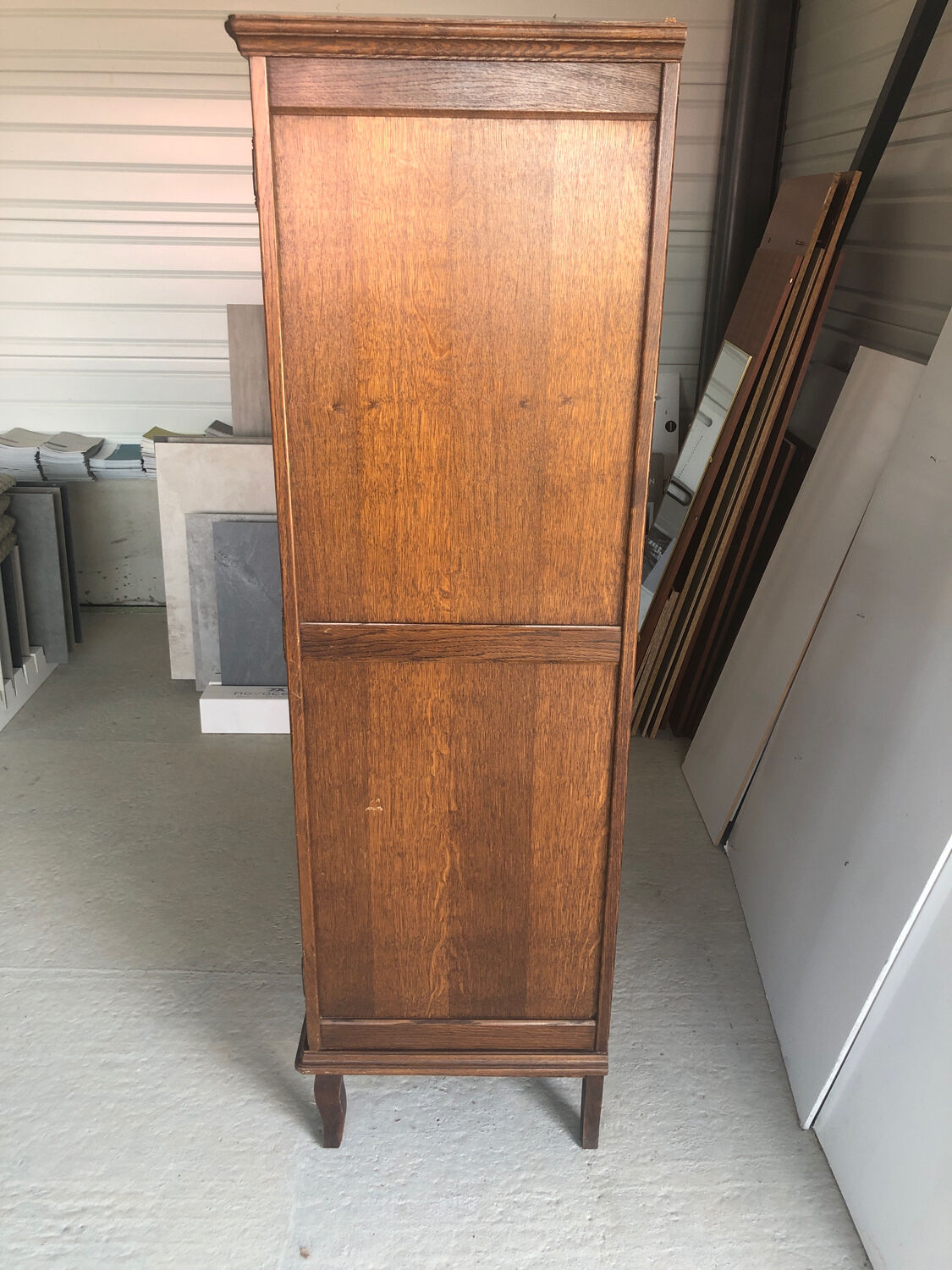 Wardrobe half wardrobe and old oak shelves