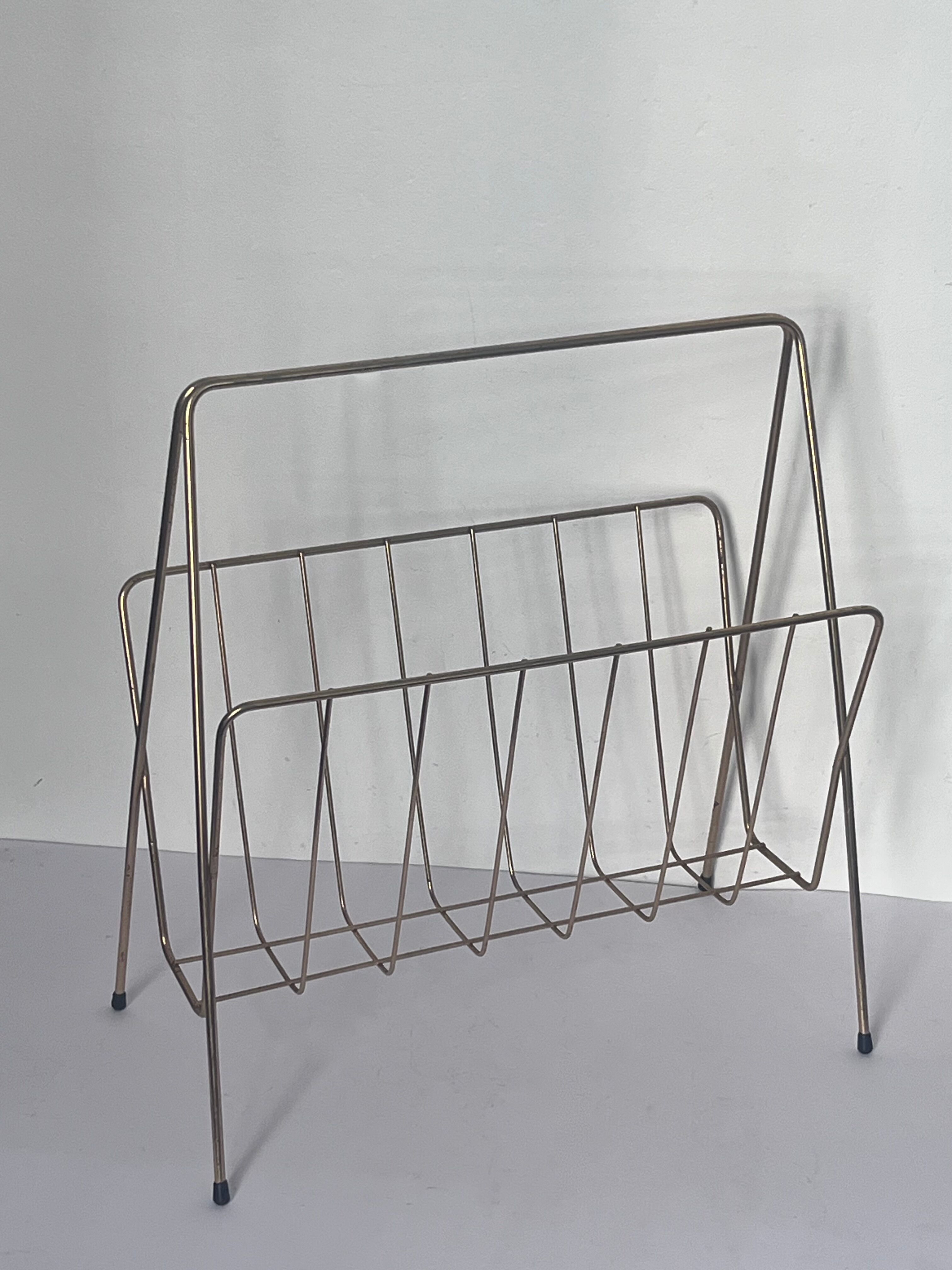 Wire magazine rack from the 1970s.