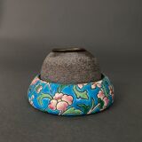 Pyrogen in Longwy XXth enamels with scraper