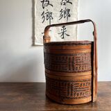 Antique Chinese wedding box with compartments