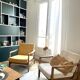 Fauteuil BZ bouclette beige clair