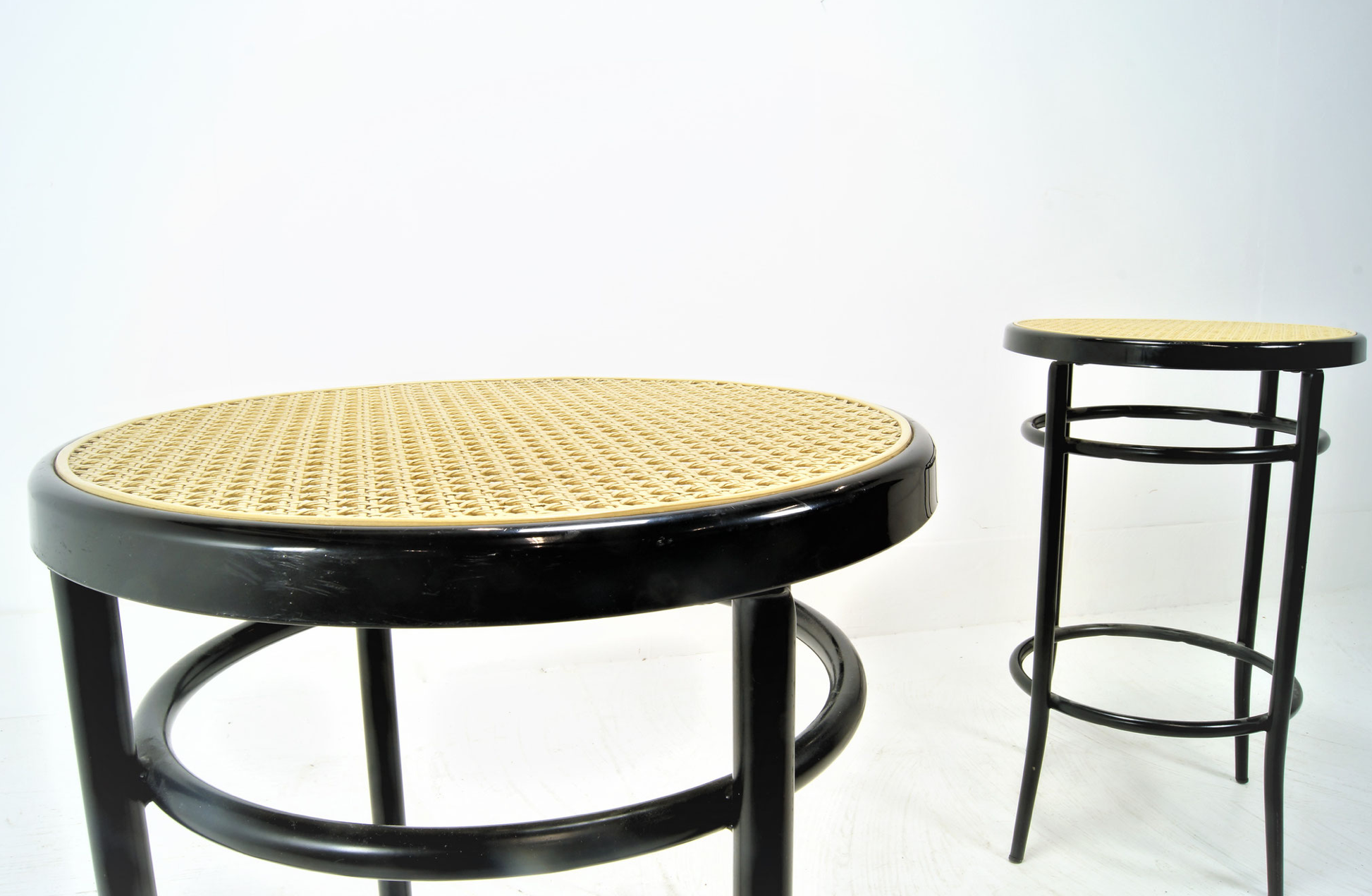 Pair of Modulo Metal Bar metal Stools Brevetti Italy 1980s Selency
