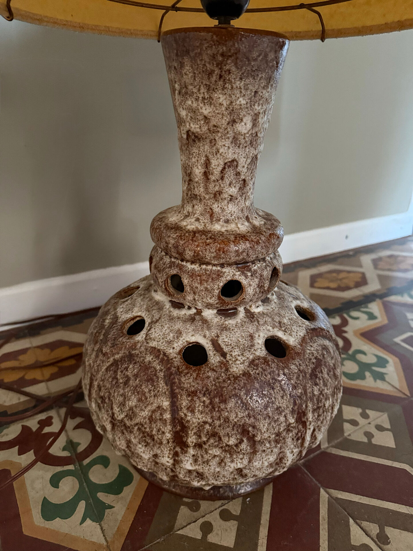 Grande Lampe Vintage 1970 – Céramique