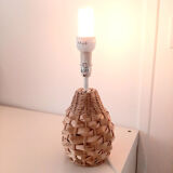 Raffia lamp foot