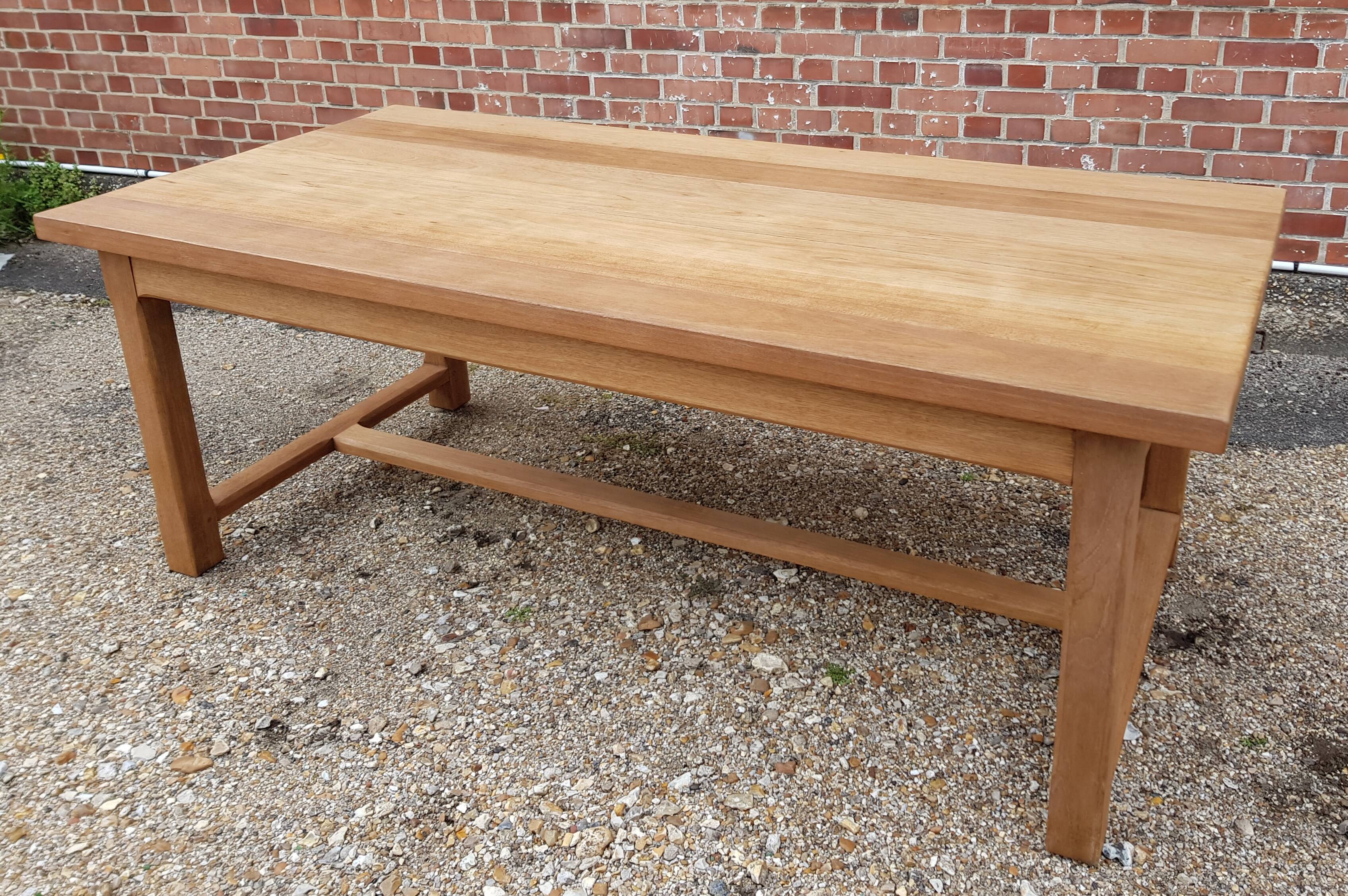 Oak farm table 2m