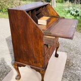 Bureau de pente Scriban en acajou époque fin XIXe Made in England